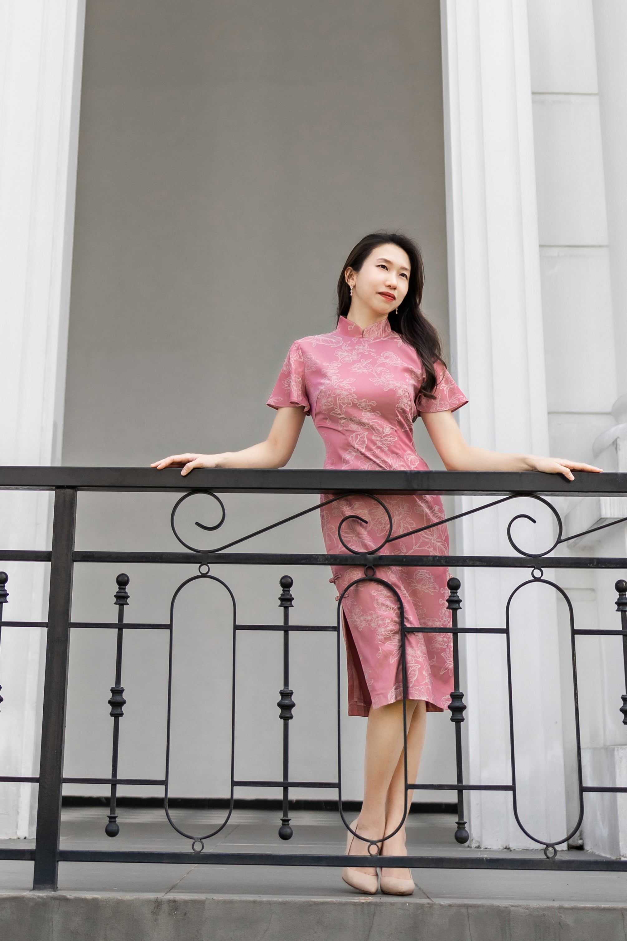 Taffy Bell Sleeve Qipao