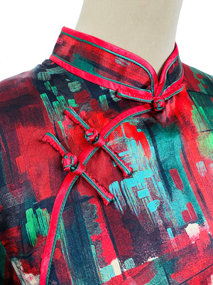 Olivette Classic Silk Qipao