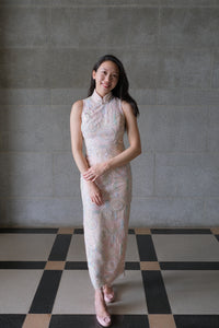 Genevieve Long Sequin Qipao
