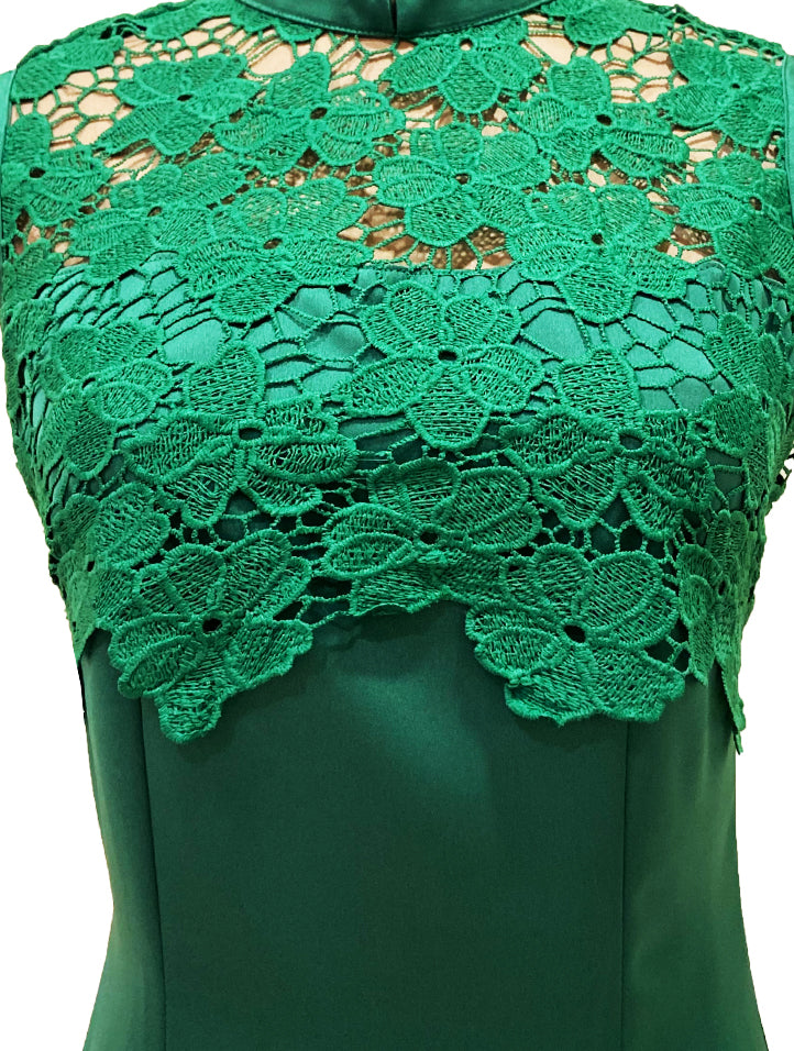Satin Lace Qipao