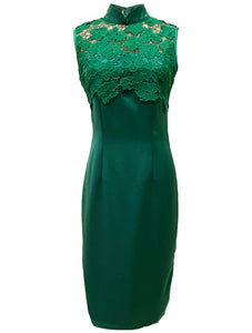 Satin Lace Qipao