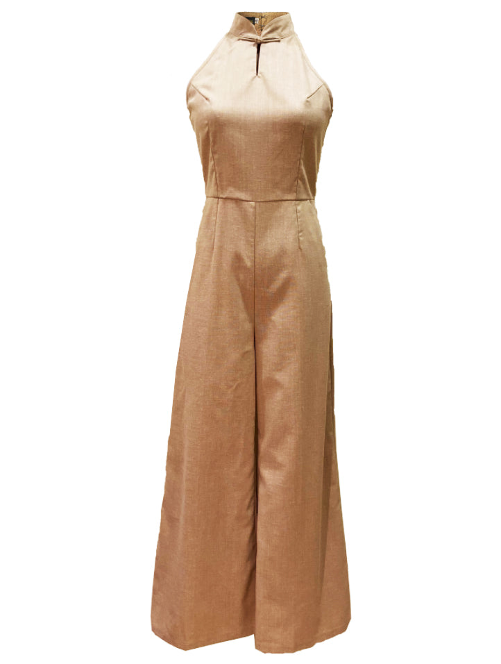 Mandarin Collar Jumpsuit