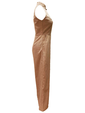 Mandarin Collar Jumpsuit