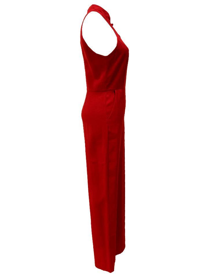 Mandarin Collar Jumpsuit