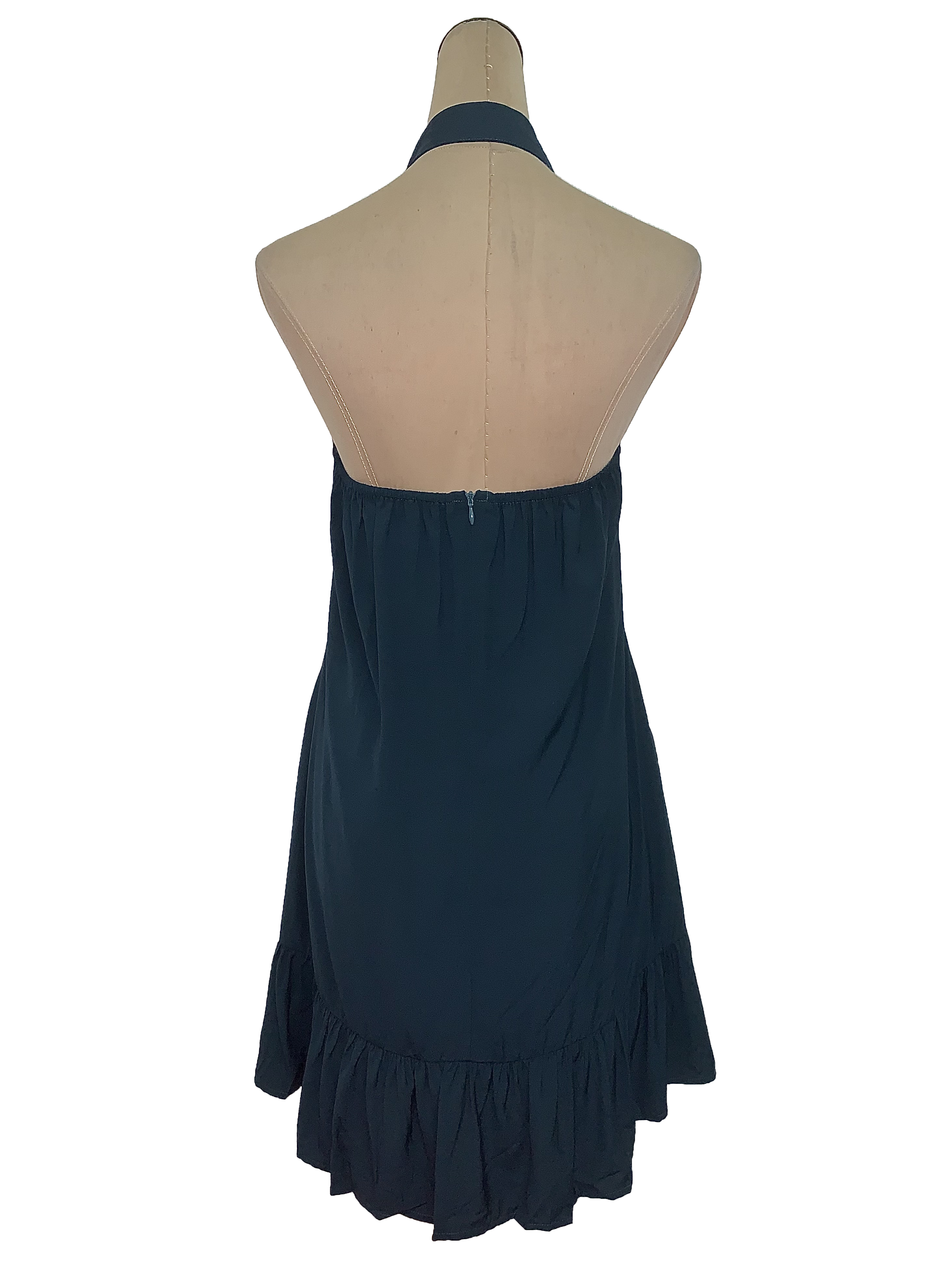 Pine Bareback Flare Dress