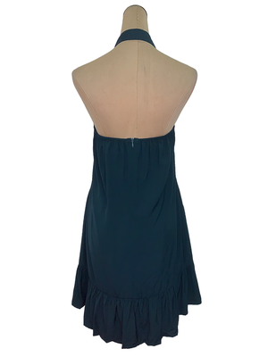 Pine Bareback Flare Dress