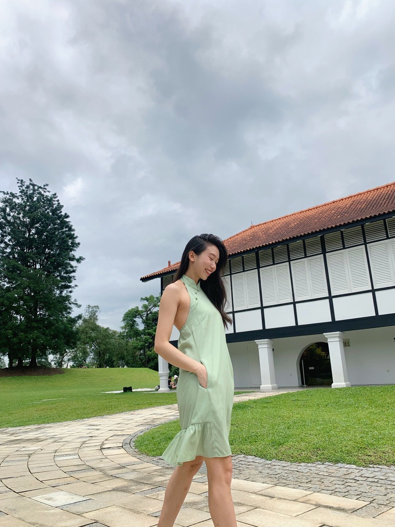 Mint Bareback Flare Dress