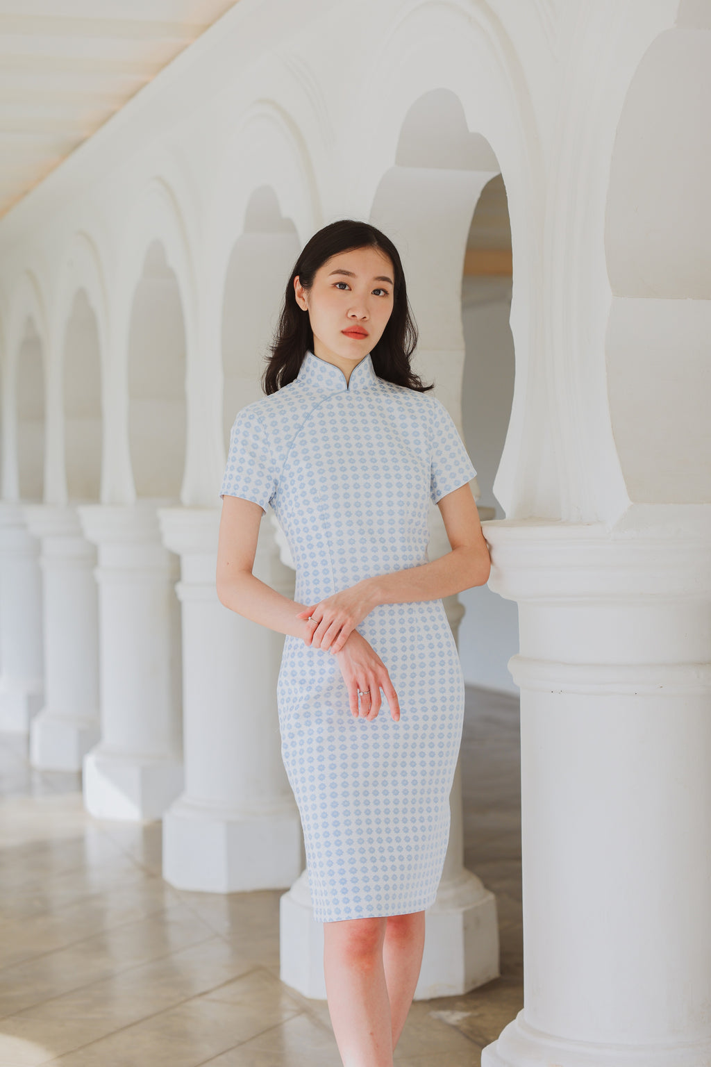 Freesia Short Sleeve Qipao