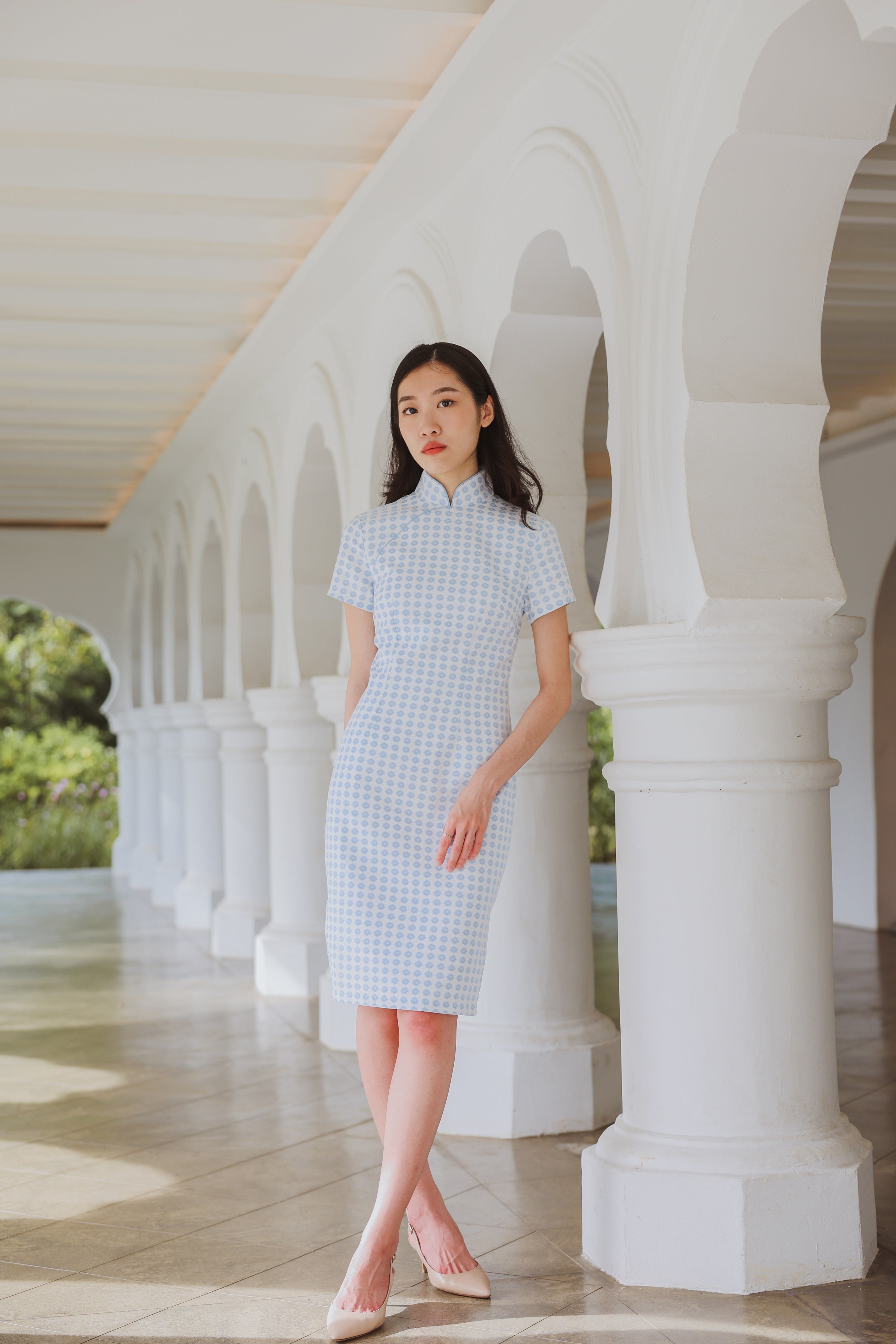 Freesia Short Sleeve Qipao