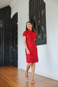 Poppy Short Sleeve Qipao