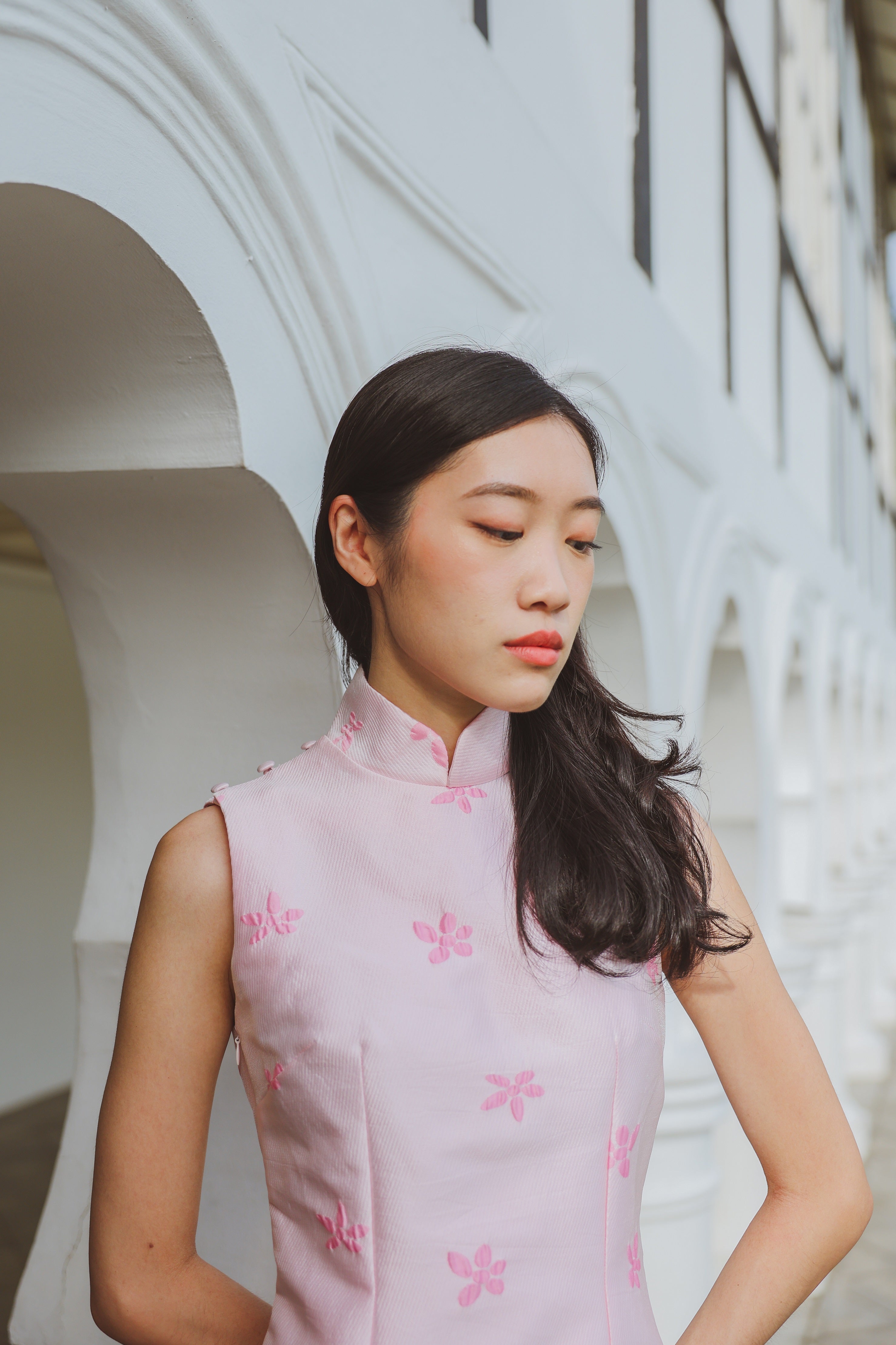 Orchid Sleeveless Qipao