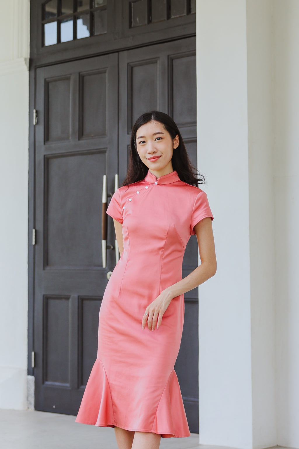 Coral Mermaid Qipao