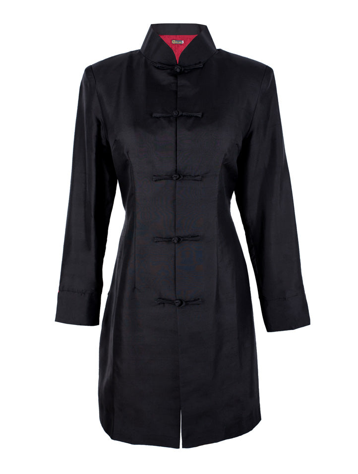 Mid-Length Silk Jacket