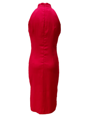 Classic Halter Qipao with Sash