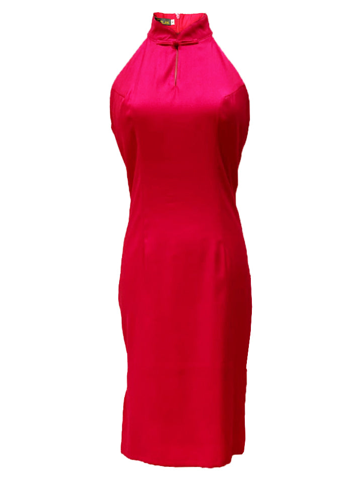 Classic Halter Qipao with Sash
