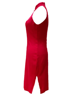 Classic Halter Qipao with Sash