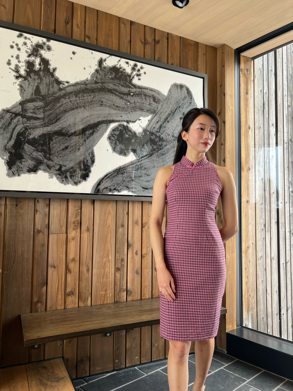 Dahlia Cut-In Sleeve Qipao