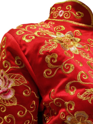 Two-Piece Embroidered Wedding Kua