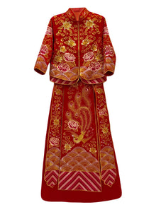 Two-Piece Embroidered Wedding Kua