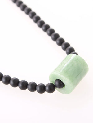 Jadeite with Onyx Necklace