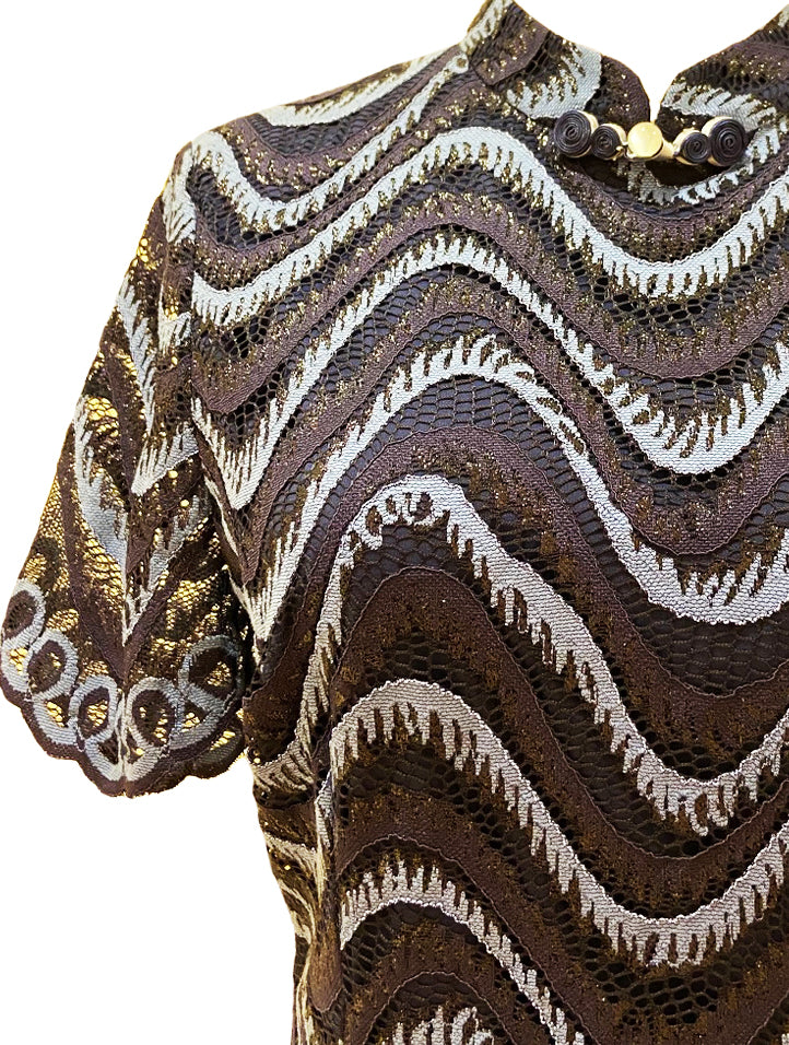 Mid-Length Lace Qipao