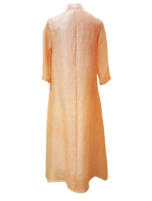 Silk Linen Flare Dress