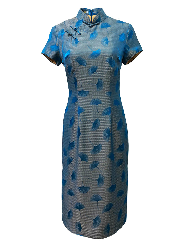 Ginkgo Classic Silk Qipao