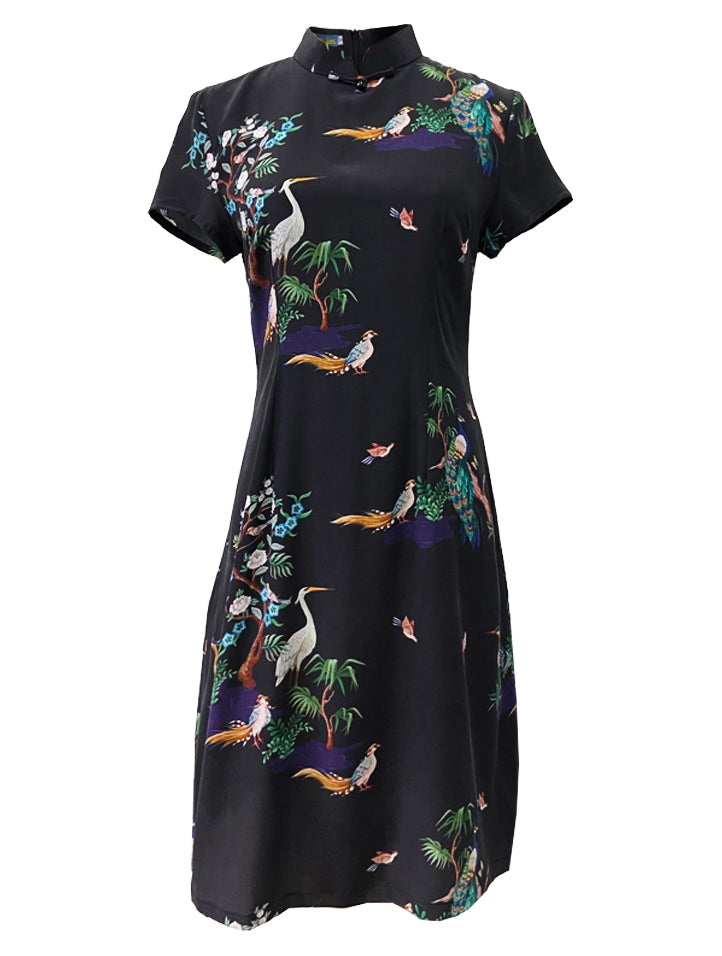 Classic Silk A-Line Qipao