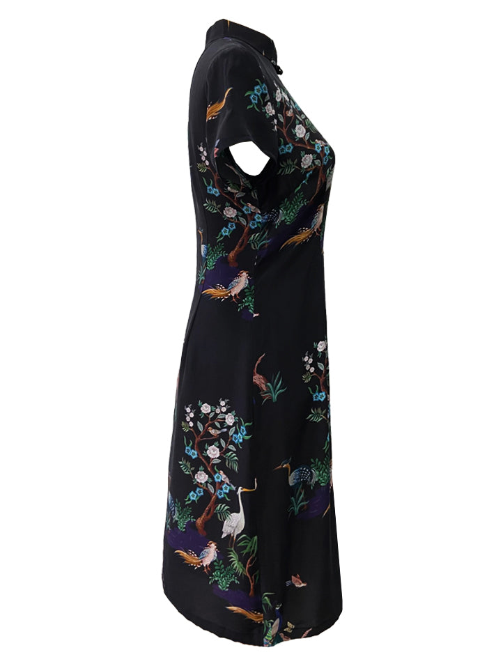 Classic Silk A-Line Qipao
