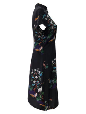 Classic Silk A-Line Qipao