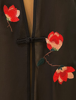Embroidered Silk Chiffon Jacket