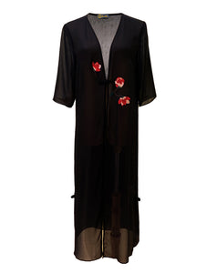 Embroidered Silk Chiffon Jacket