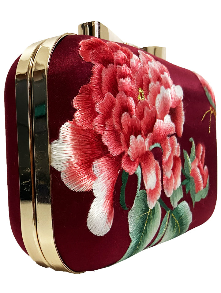 Silk Embroidery Clutch